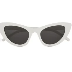 Yves Saint Laurent Eyewear Sunglasses & Eyewear-Yves Saint Laurent - New Wave SL 213 Lily Sunglasses with Triangular Frame - White - Saint Laurent Eyewear - Avvenice