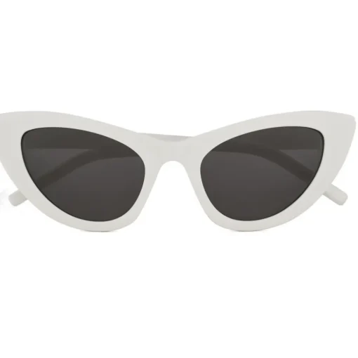 Yves Saint Laurent Eyewear Sunglasses & Eyewear-Yves Saint Laurent - New Wave SL 213 Lily Sunglasses with Triangular Frame - White - Saint Laurent Eyewear - Avvenice