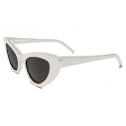 Yves Saint Laurent Eyewear Sunglasses & Eyewear-Yves Saint Laurent - New Wave SL 213 Lily Sunglasses with Triangular Frame - White - Saint Laurent Eyewear - Avvenice