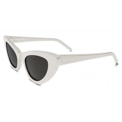 Yves Saint Laurent Eyewear Sunglasses & Eyewear-Yves Saint Laurent - New Wave SL 213 Lily Sunglasses with Triangular Frame - White - Saint Laurent Eyewear - Avvenice