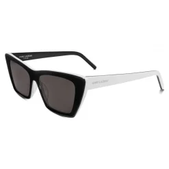 Yves Saint Laurent Eyewear Sunglasses & Eyewear-Yves Saint Laurent - New Wave SL 276 Sunglasses with Triangular Frame - Black White - Saint Laurent Eyewear - Avvenice