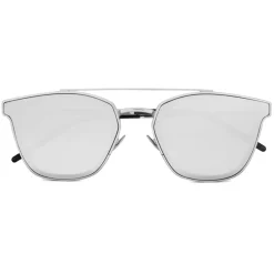 Yves Saint Laurent Eyewear Sunglasses & Eyewear-Yves Saint Laurent - Round Metal SL 28 Sunglasses - Oxidized Silver - Sunglasses - Saint Laurent Eyewear - Avvenice