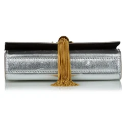 Yves Saint Laurent Vintage Vintage Bags-- Classic Kate Tassel Leather Crossbody Bag - Silver - Leather Handbag - Luxury High Quality - Avvenice