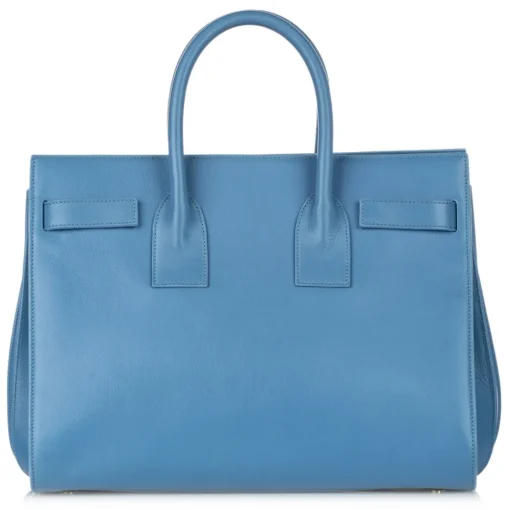 Yves Saint Laurent Vintage Vintage Bags-- Sac De Jour Leather Satchel - Light Blue - Leather Handbag - Luxury High Quality - Avvenice