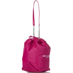 Yves Saint Laurent Vintage Vintage Bags-- Teddy Leather Bucket Bag - Pink - Leather Handbag - Luxury High Quality - Avvenice