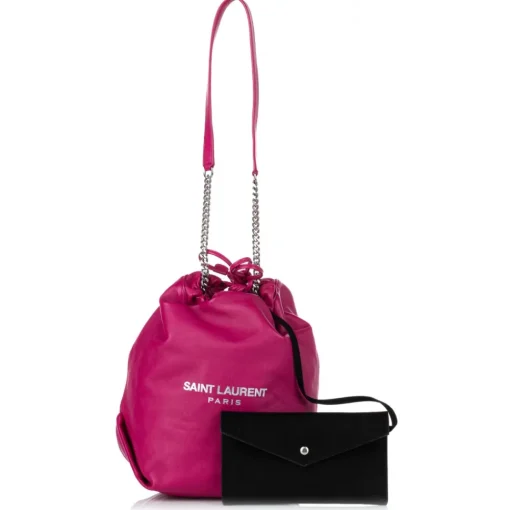 Yves Saint Laurent Vintage Vintage Bags-- Teddy Leather Bucket Bag - Pink - Leather Handbag - Luxury High Quality - Avvenice