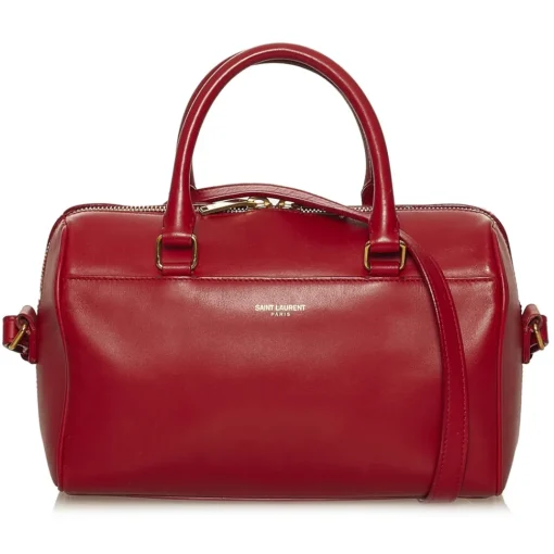 Yves Saint Laurent Vintage Vintage Bags-- Classic Baby Duffle Bag - Red - Leather Handbag - Luxury High Quality - Avvenice
