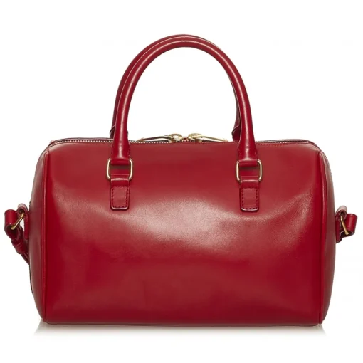 Yves Saint Laurent Vintage Vintage Bags-- Classic Baby Duffle Bag - Red - Leather Handbag - Luxury High Quality - Avvenice