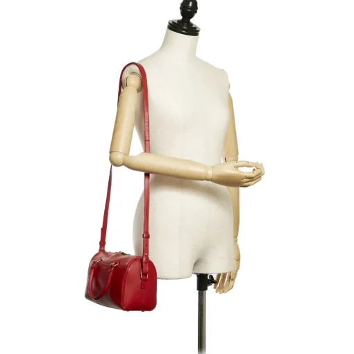 Yves Saint Laurent Vintage Vintage Bags-- Classic Baby Duffle Bag - Red - Leather Handbag - Luxury High Quality - Avvenice